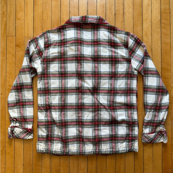 Lauren Ralph Lauren Womens Flannel Christmas Pajama Plaid Set 2Pc Gold Logo Sz.S - Picture 5 of 10